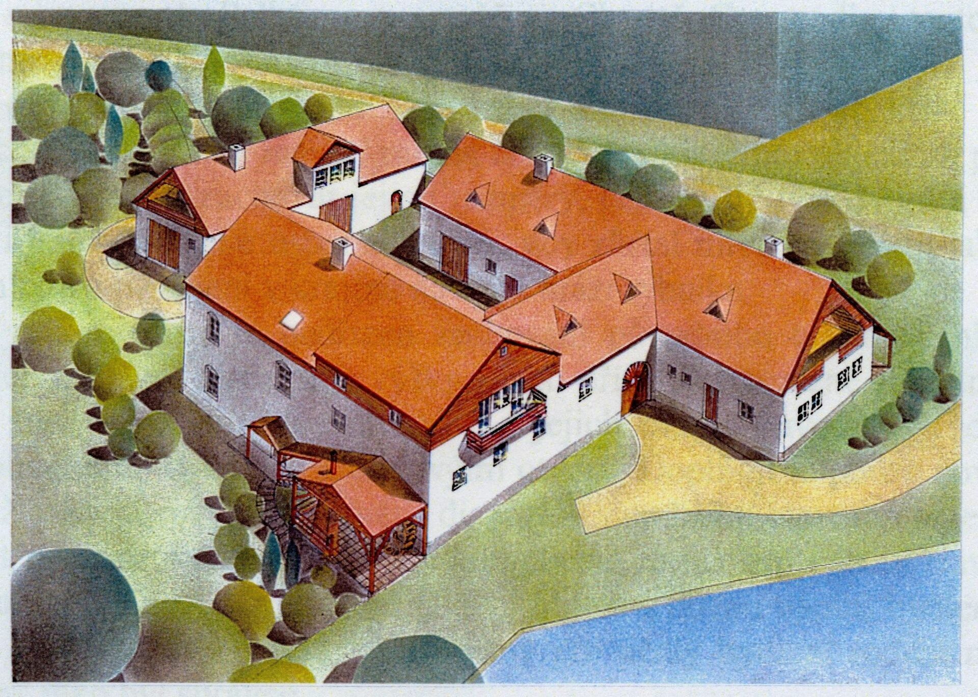 Rodinné domy, Pelhřimov Radňov, 1 598 m² - 2