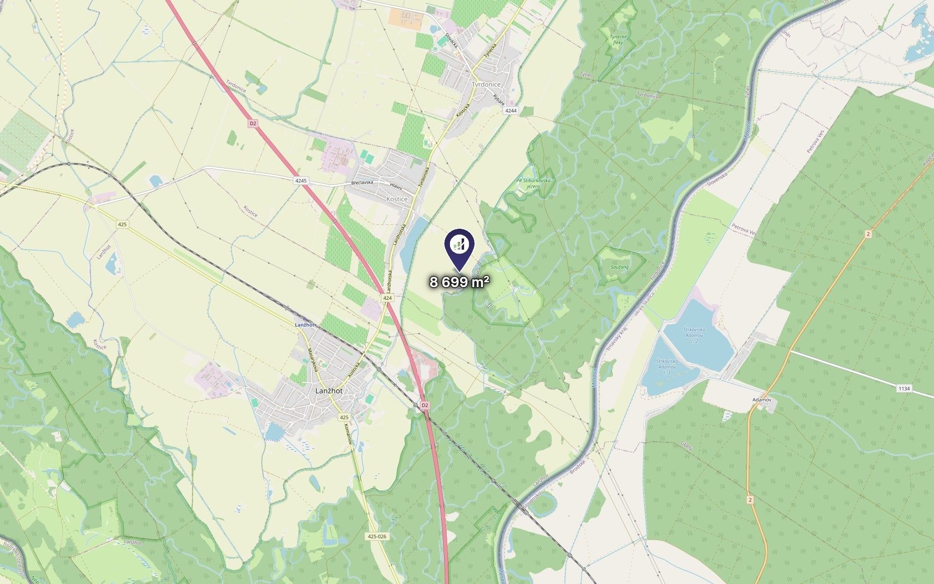 Zemědělský pozemek · 8 699 m² · Kostice - 3