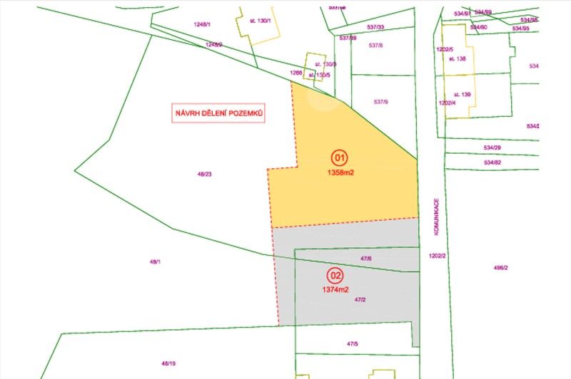 Pozemky pro bydlení, Žíteč, Chlum u Třeboně