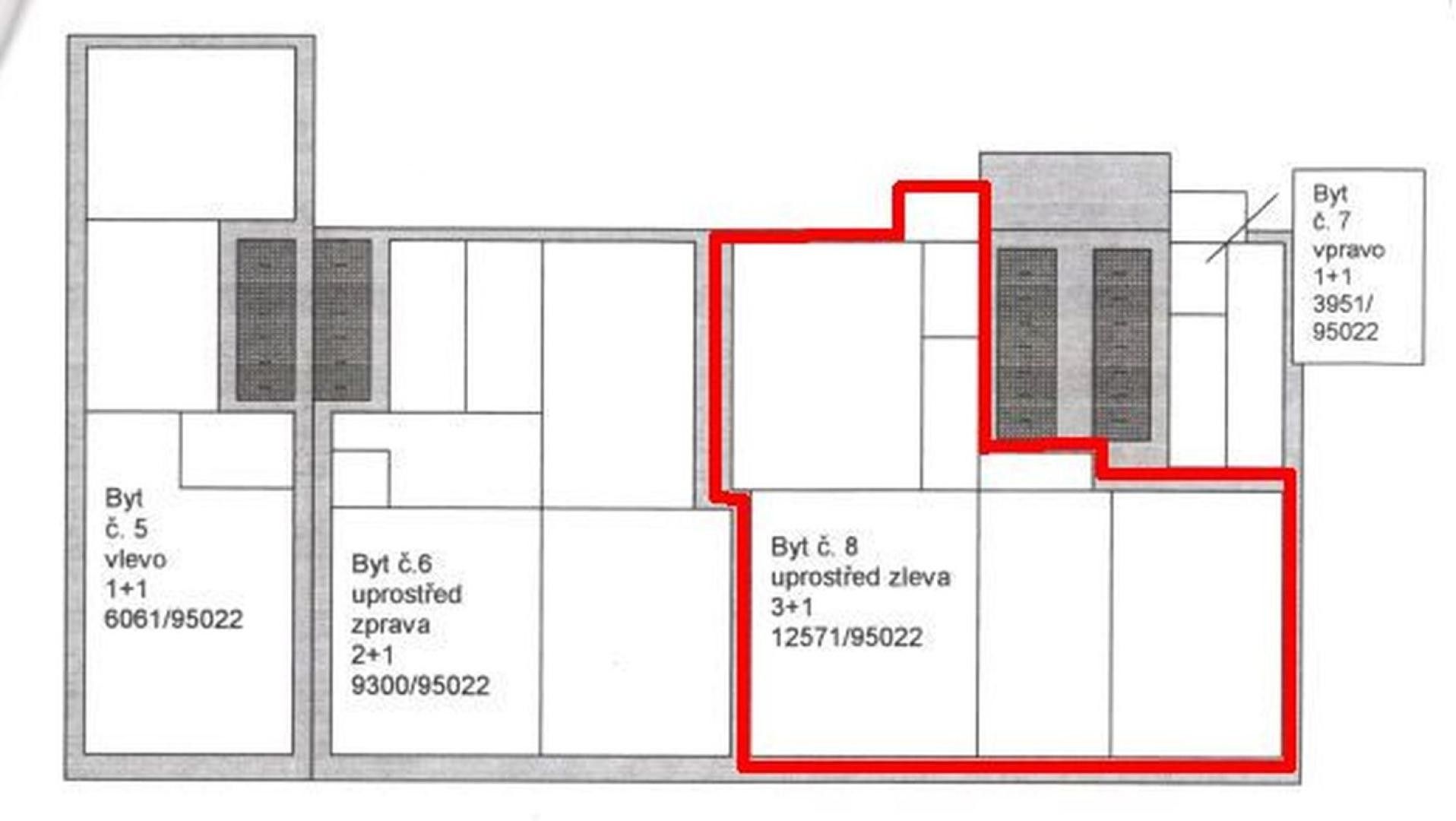 Byt 3+1 · 126 m² · Karlova 340, Cheb - 3