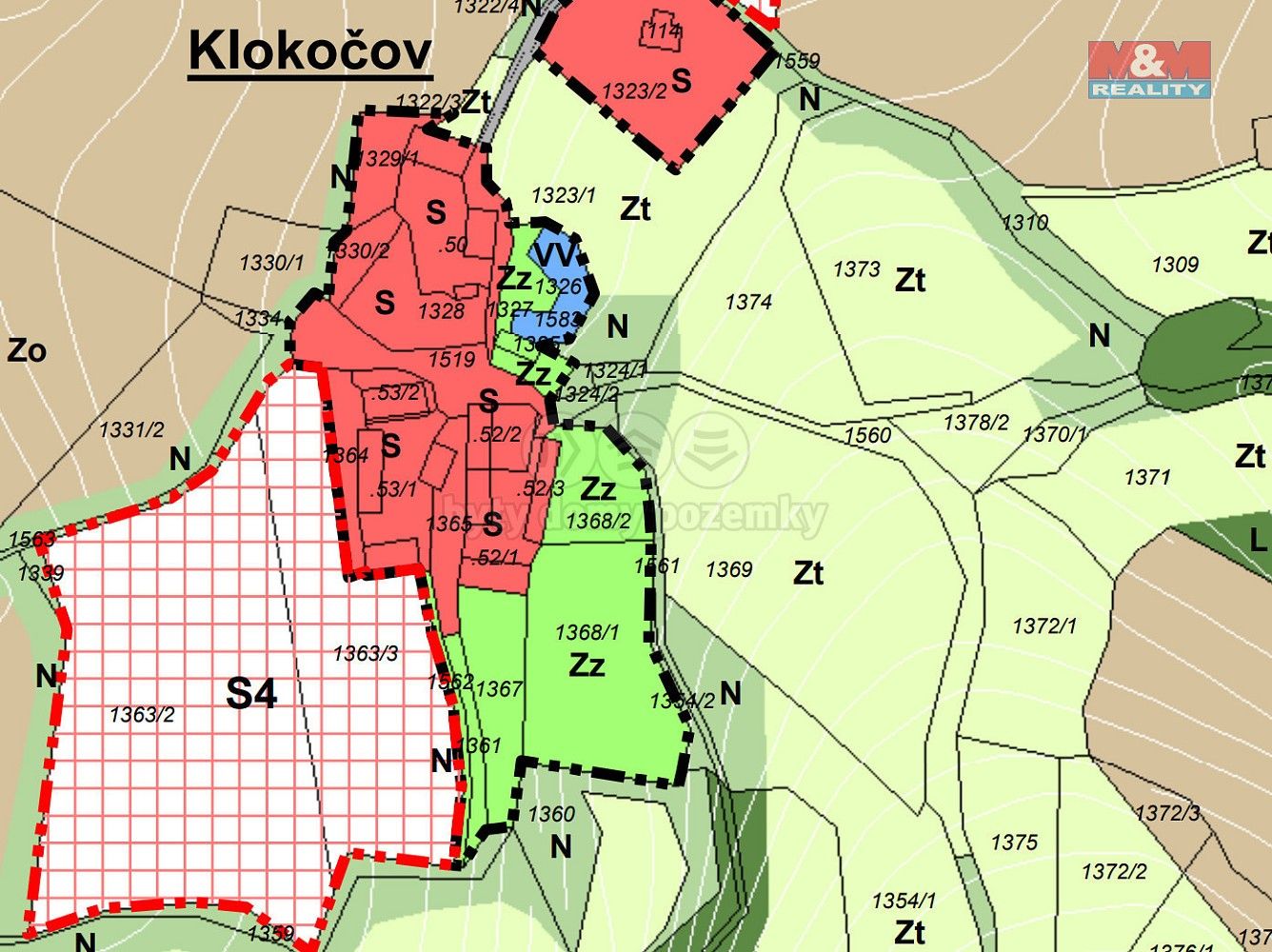 Pozemek pro bydlení · Vlksice - Klokočov, okres Písek, Jihočeský kraj - 3