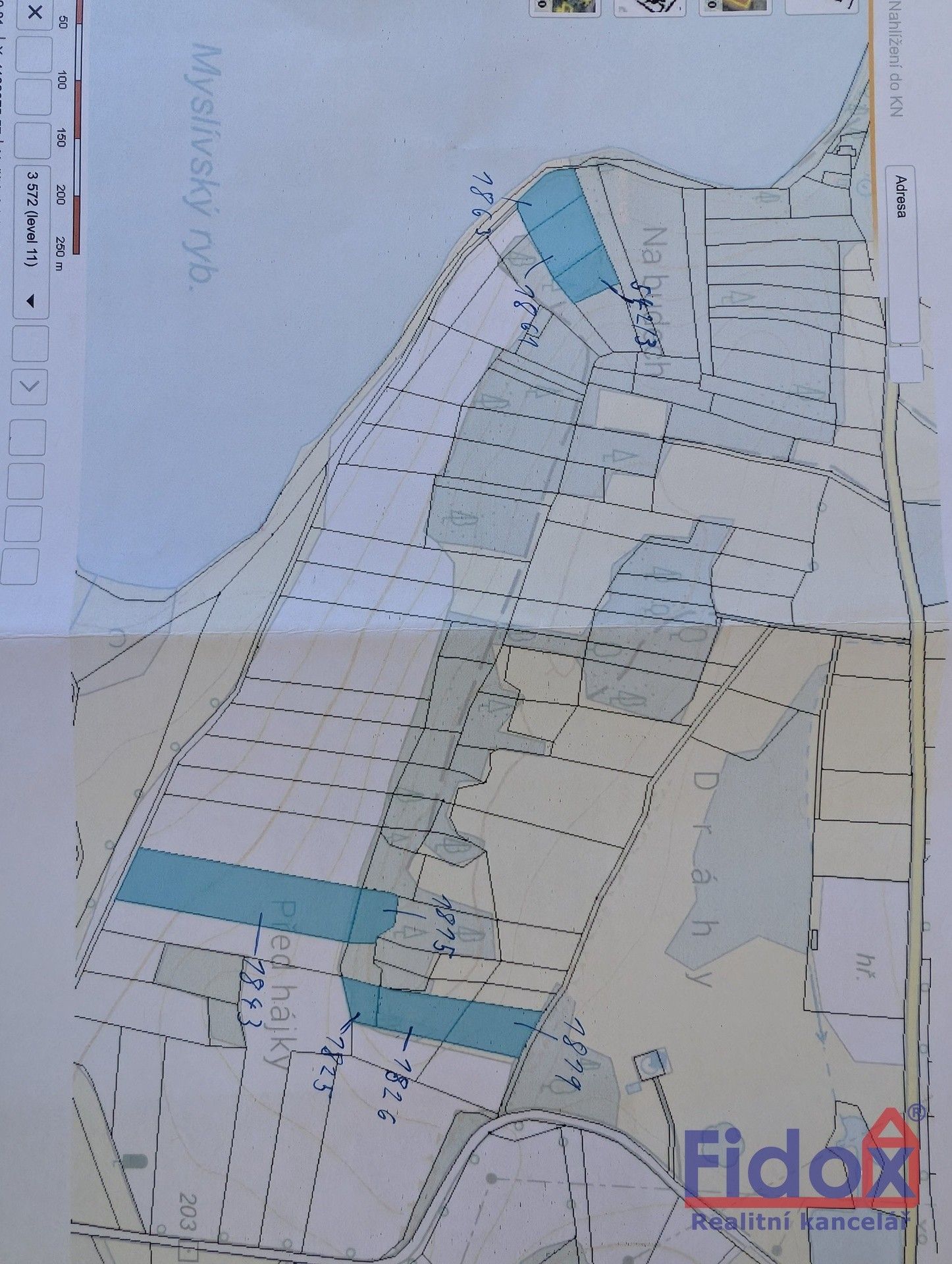 Prodej zemědělský pozemek - Milčice, Myslív