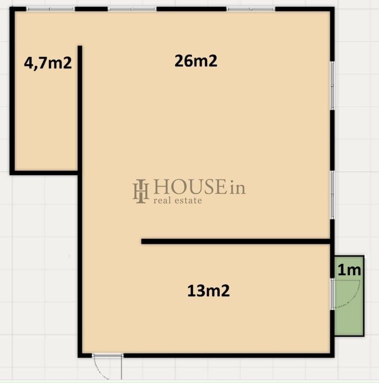 Pronájem kancelář - Freyova, Praha, 45 m²