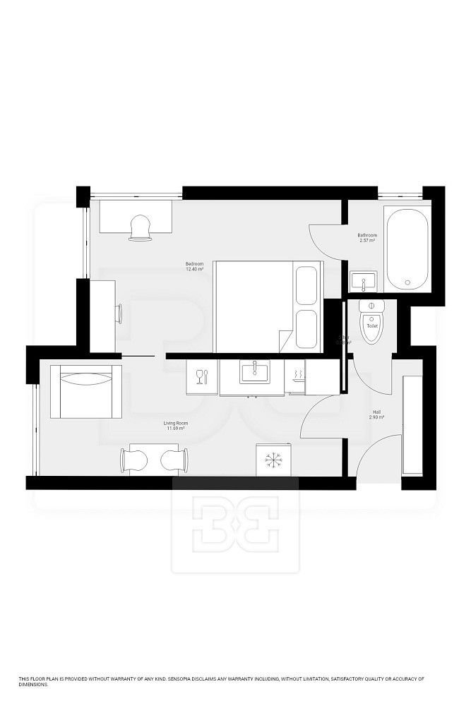 Pronájem byt 1+1 - Praha - Břevnov, okres Praha 6, Hlavní město Praha, 33 m² - 5