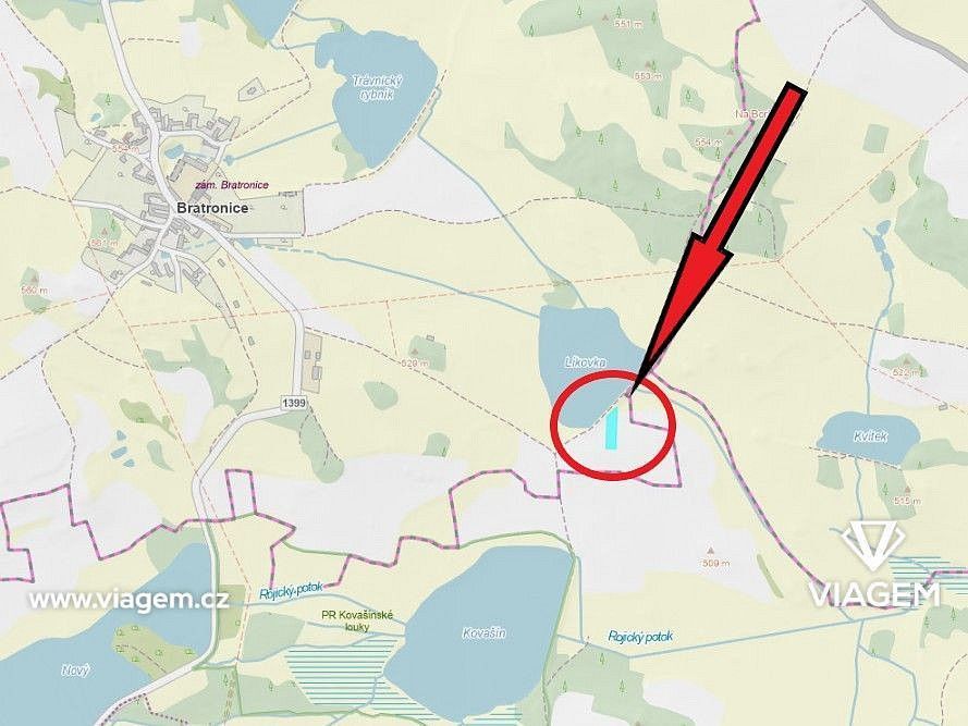 Prodej zemědělský pozemek - Bratronice, okres Strakonice, Jihočeský kraj - 5