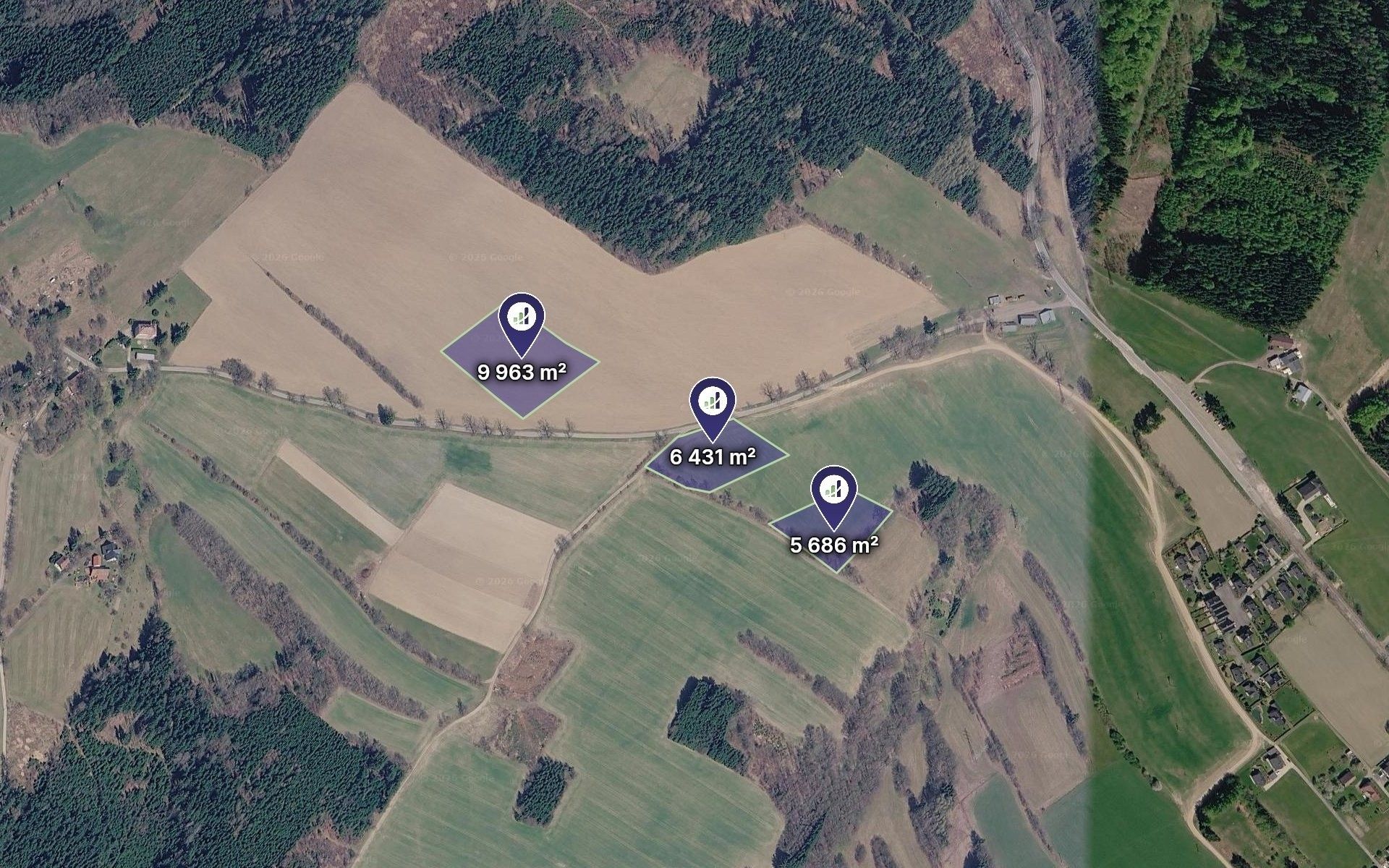 Zemědělský pozemek, 1 840 m²