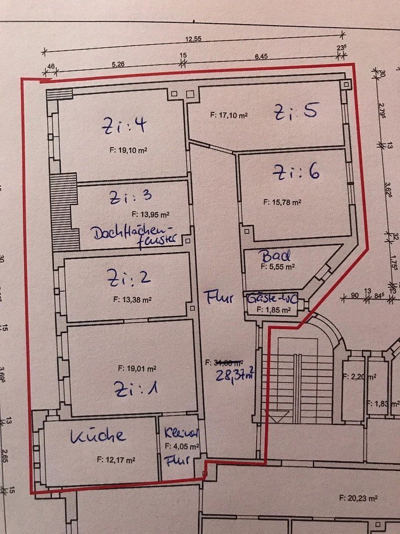 6+kk a více, Reichenhainer Str. 52 Chemnitz Bernsdorf Sachsen 09126, 151 m² - 1