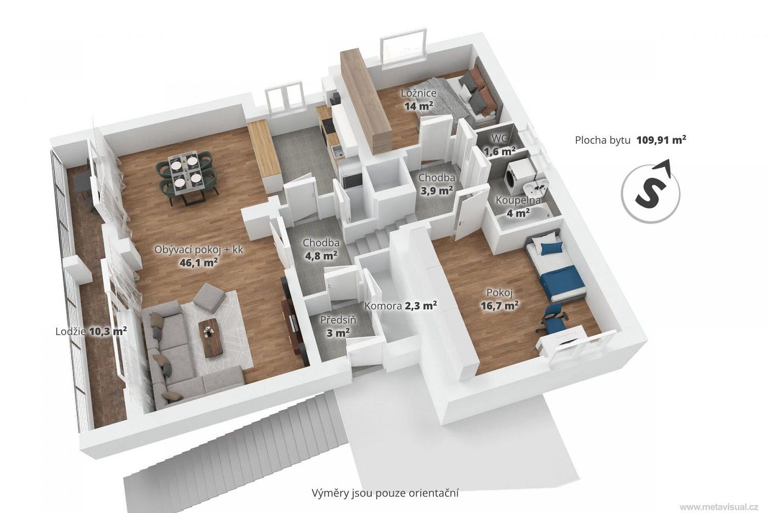 Prodej byt 3+kk - Statenice, okres Praha-západ, Středočeský kraj, 110 m² - 5
