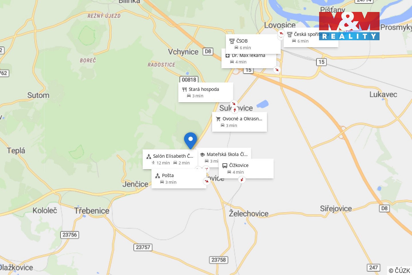 Prodej pozemek pro bydlení - Čížkovice, okres Litoměřice - 5