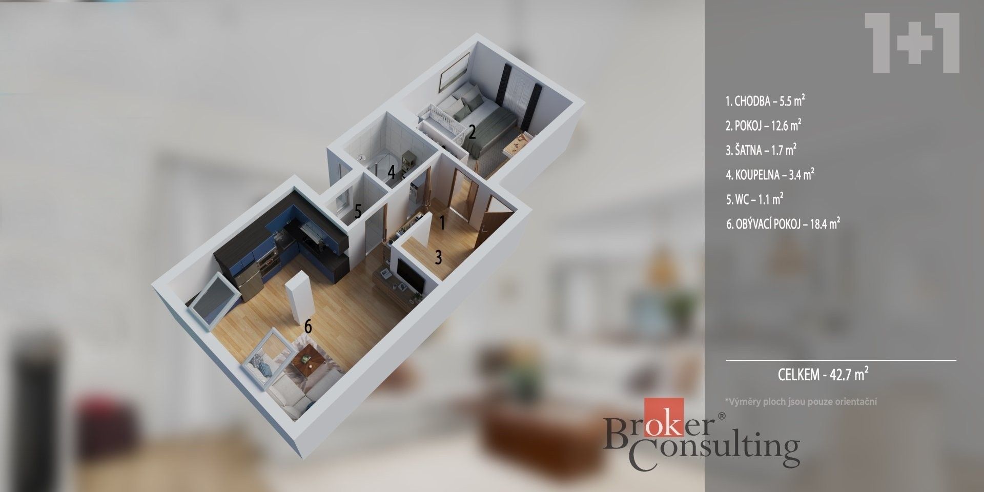 2+kk, Karlova, Brno, 45 m² - 2