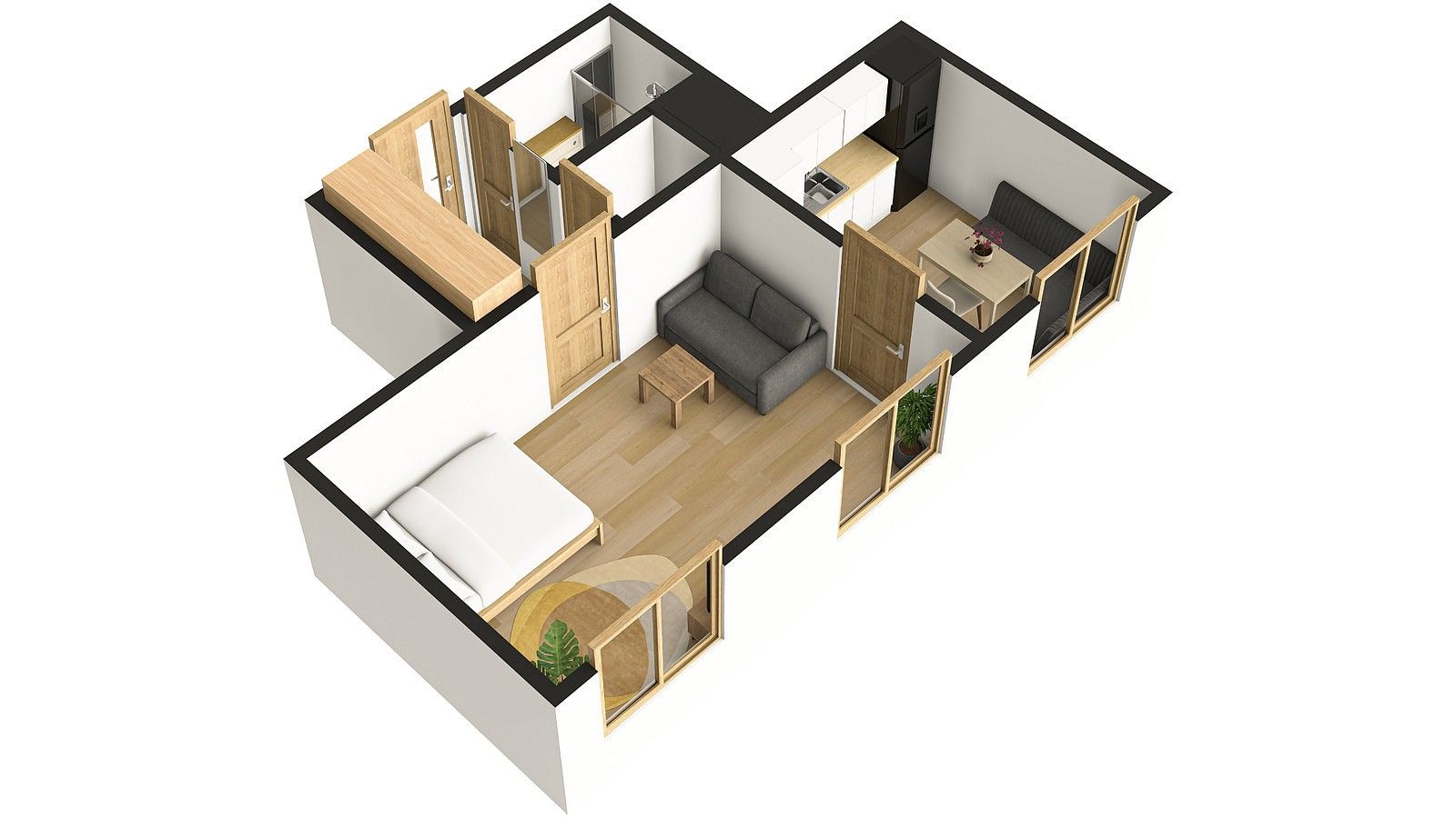 Byt 1+1 · 37 m² · Zlín - Mladcová, Zlínský kraj - 3