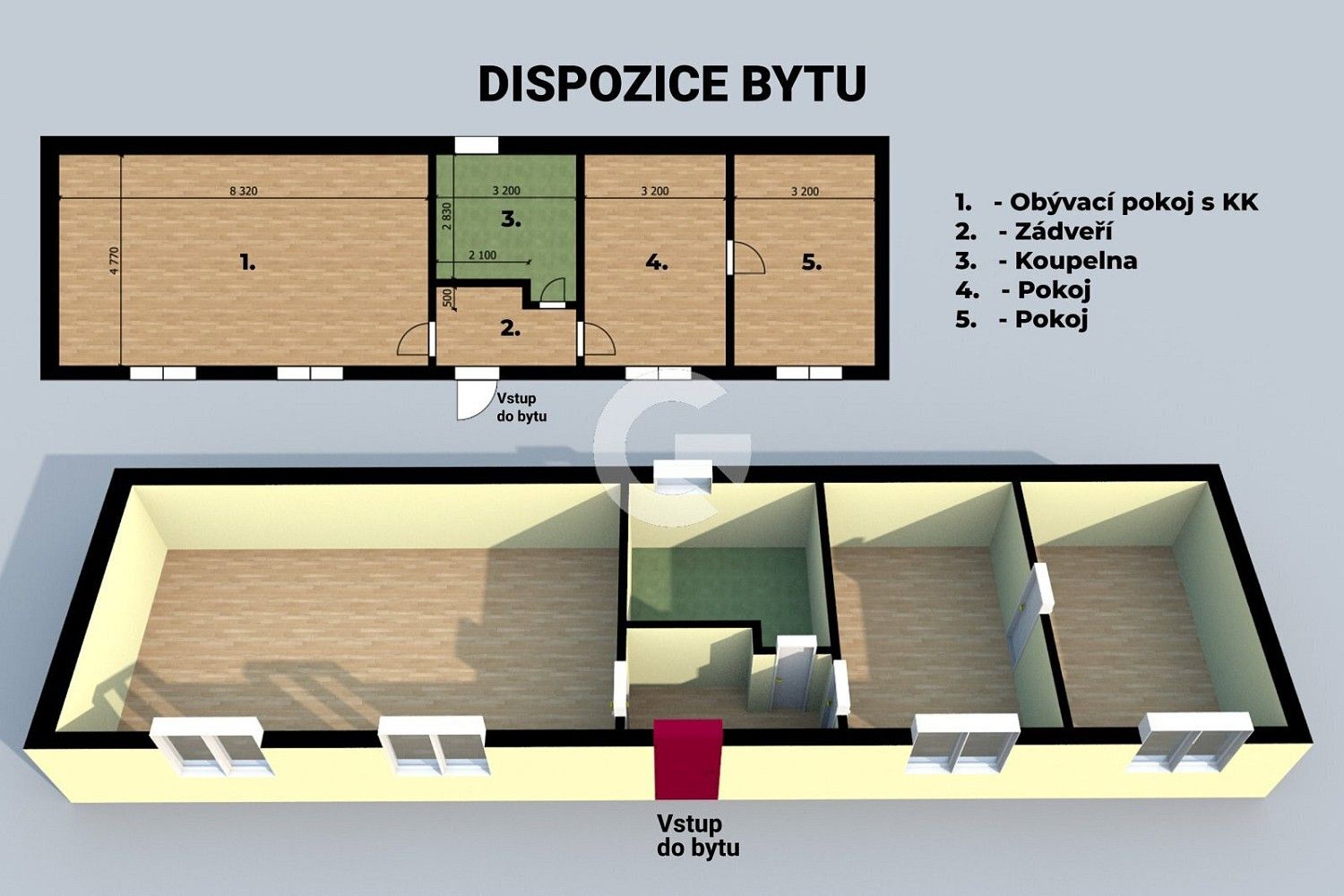 Prodej byt 3+kk - Dlouhá, Slušovice, okres Zlín, 85 m² - 5