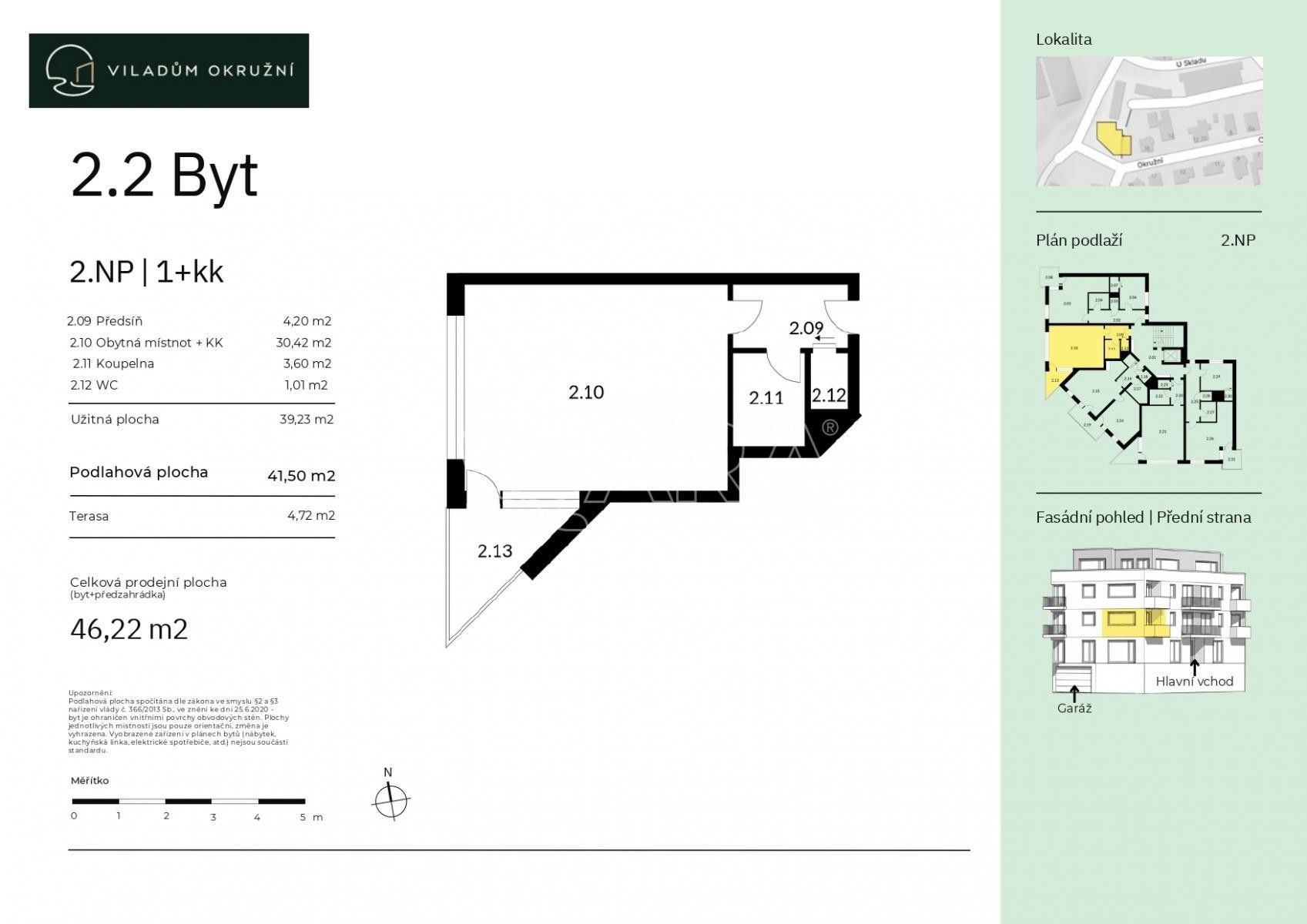 1+kk, Okružní , Praha, 42 m² - 2
