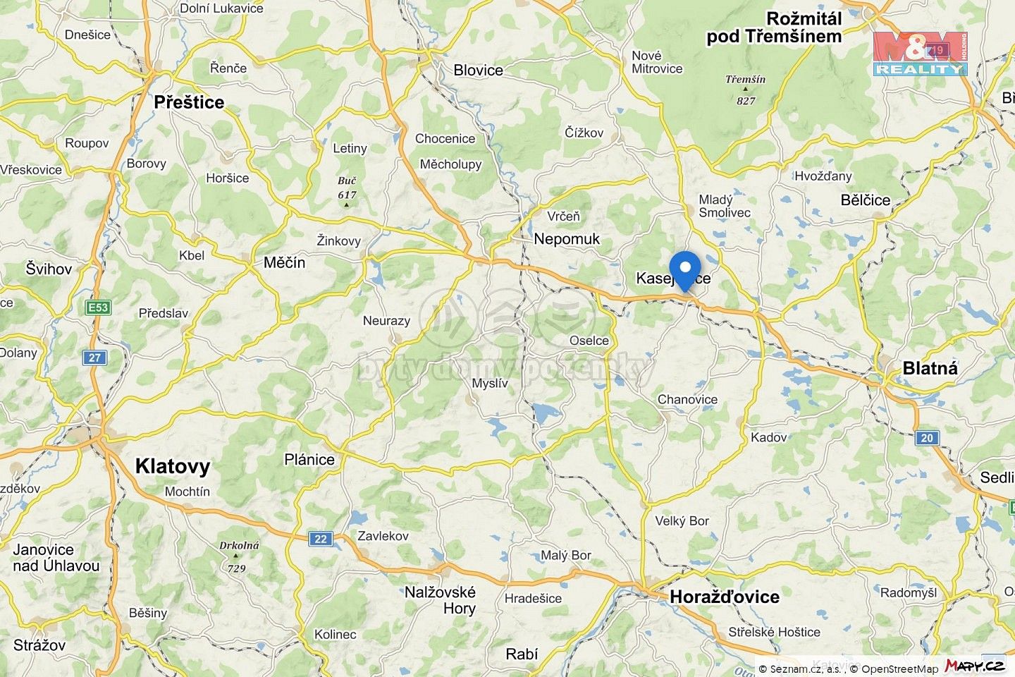 Pozemek pro bydlení · Kasejovice, okres Plzeň-jih, Plzeňský kraj - 3