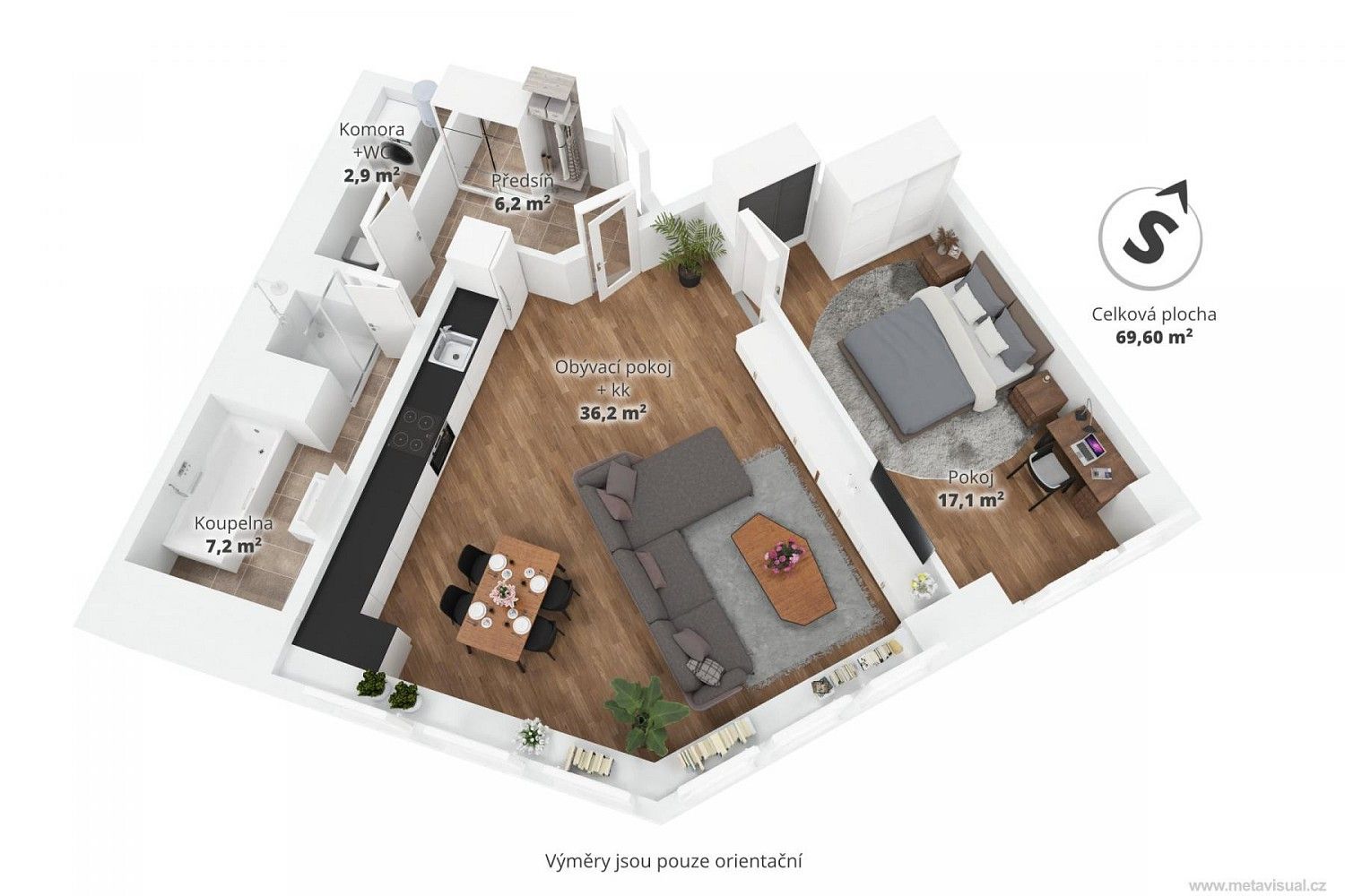 Prodej byt 2+kk - Praha - Strašnice, okres Praha 10, Hlavní město Praha, 70 m² - 2