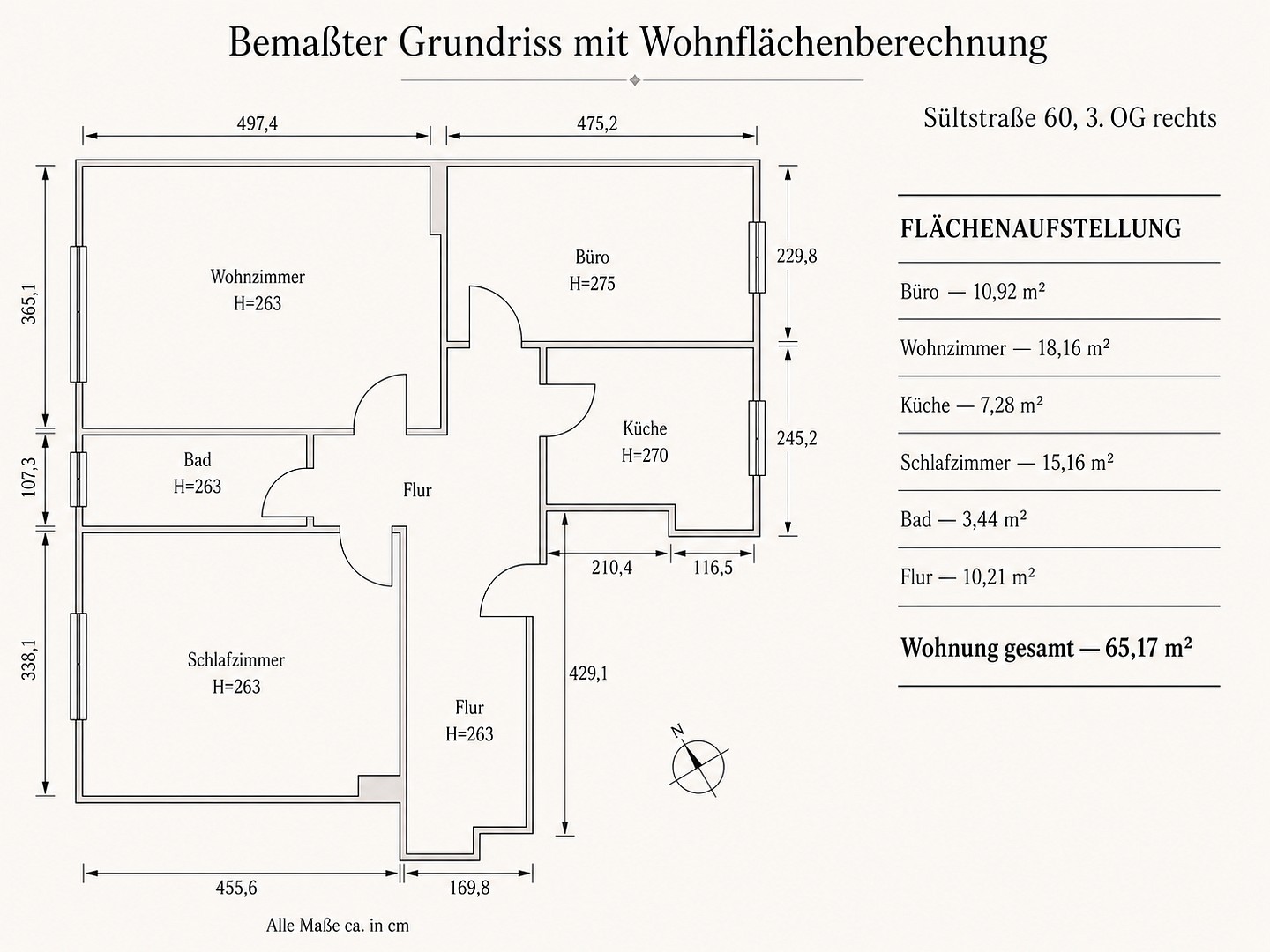 3+1, Sültstraße 60 Berlin Prenzlauer Berg Berlin 10409, 66 m² - 1