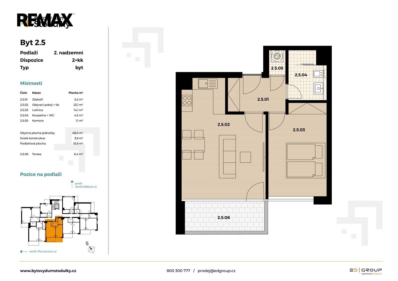 Byt 2+kk · 50 m² · Hasilova 3154, Praha Stodůlky - 3