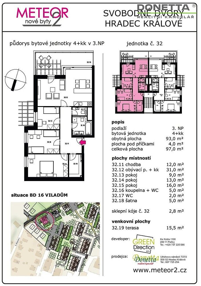 Byt 4+kk · 96 m² · Hradec Králové - Svobodné Dvory, Královéhradecký kraj - 4