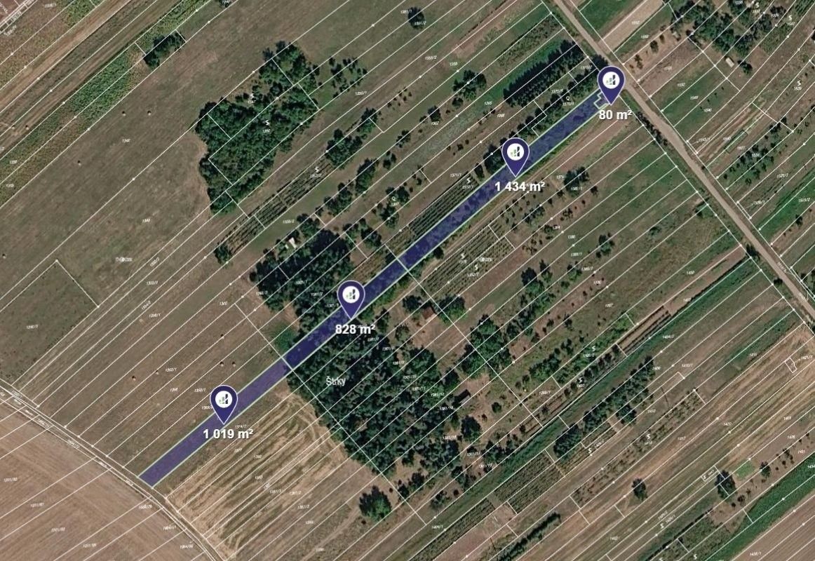Zemědělské pozemky, Svatobořice-Mistřín, 1 681 m² - 1