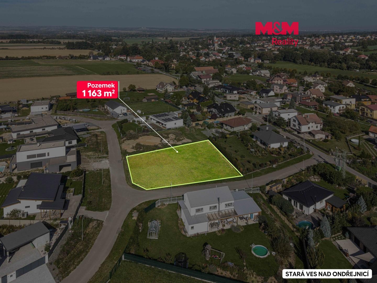 Pozemek pro bydlení, 1 163 m²