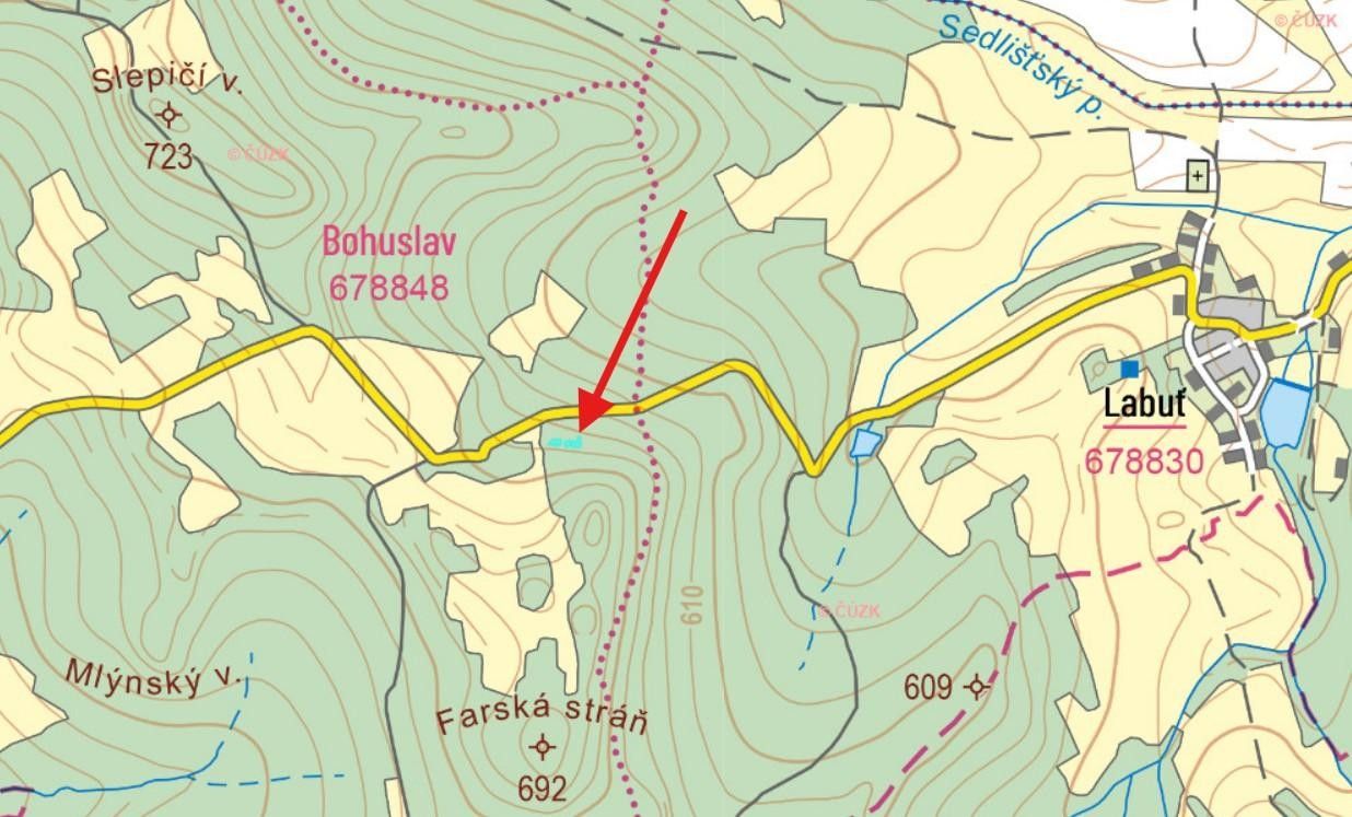 Louka · 1 713 m² · Labuť, Staré Sedliště - 4