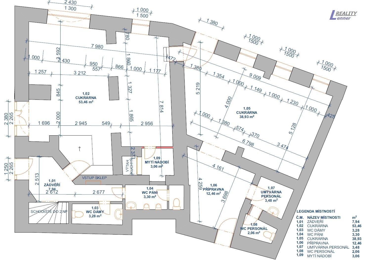 Pronájem obchodní prostory - náměstí Hynka Kličky, Příbram, 123 m²