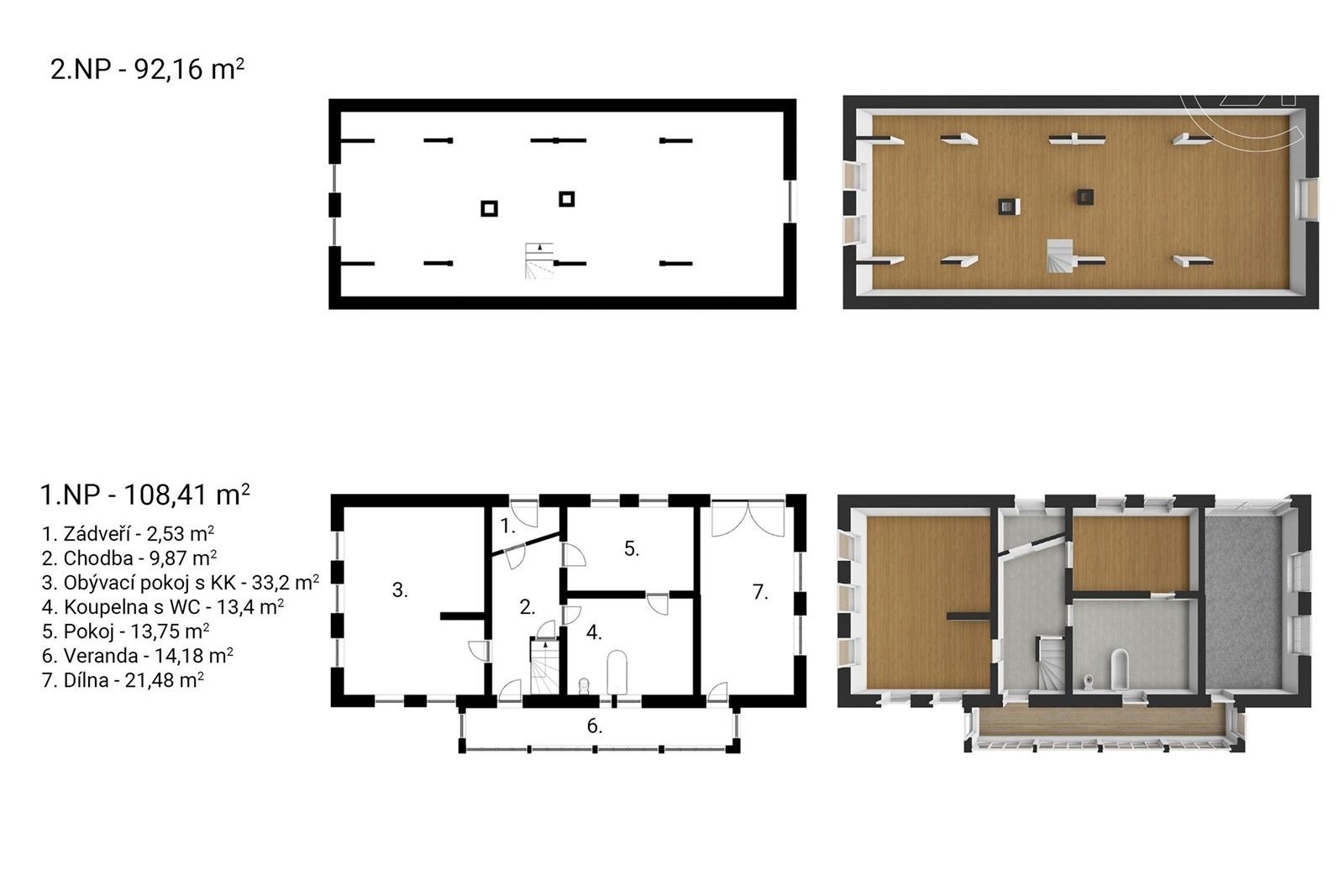 Prodej rodinný dům - Bratříkov, Pěnčín, 165 m²