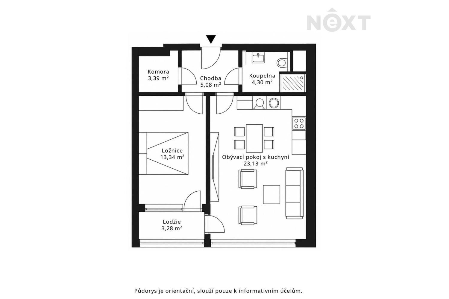 Byt 2+kk · 53 m² · Tupolevova, Praha Letňany - 4
