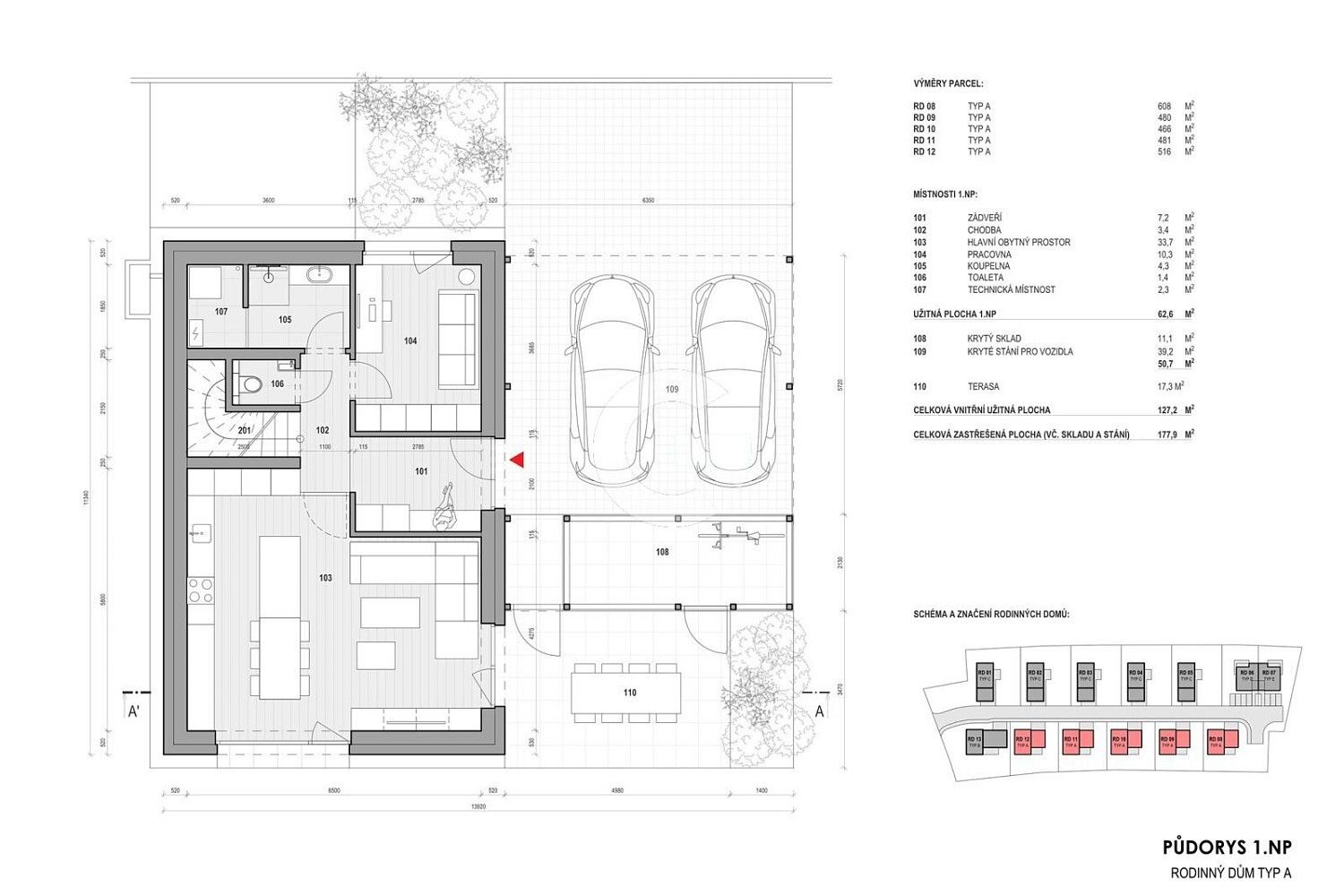 Prodej rodinný dům - Kvítkovská, Pohořelice, okres Zlín, 127 m² - 5