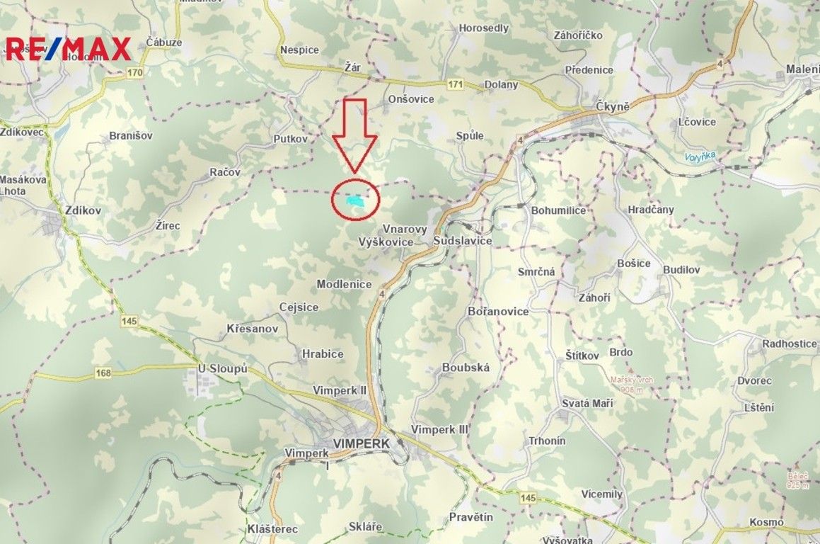 Prodej louka - Vimperk, 39 m²