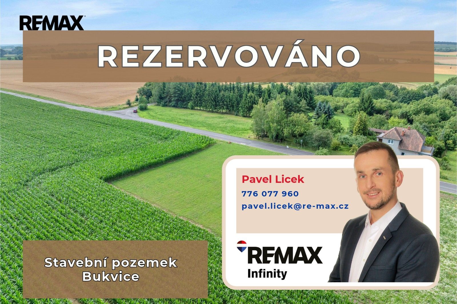 Pozemky pro bydlení, Bukvice, 1 404 m² - 1