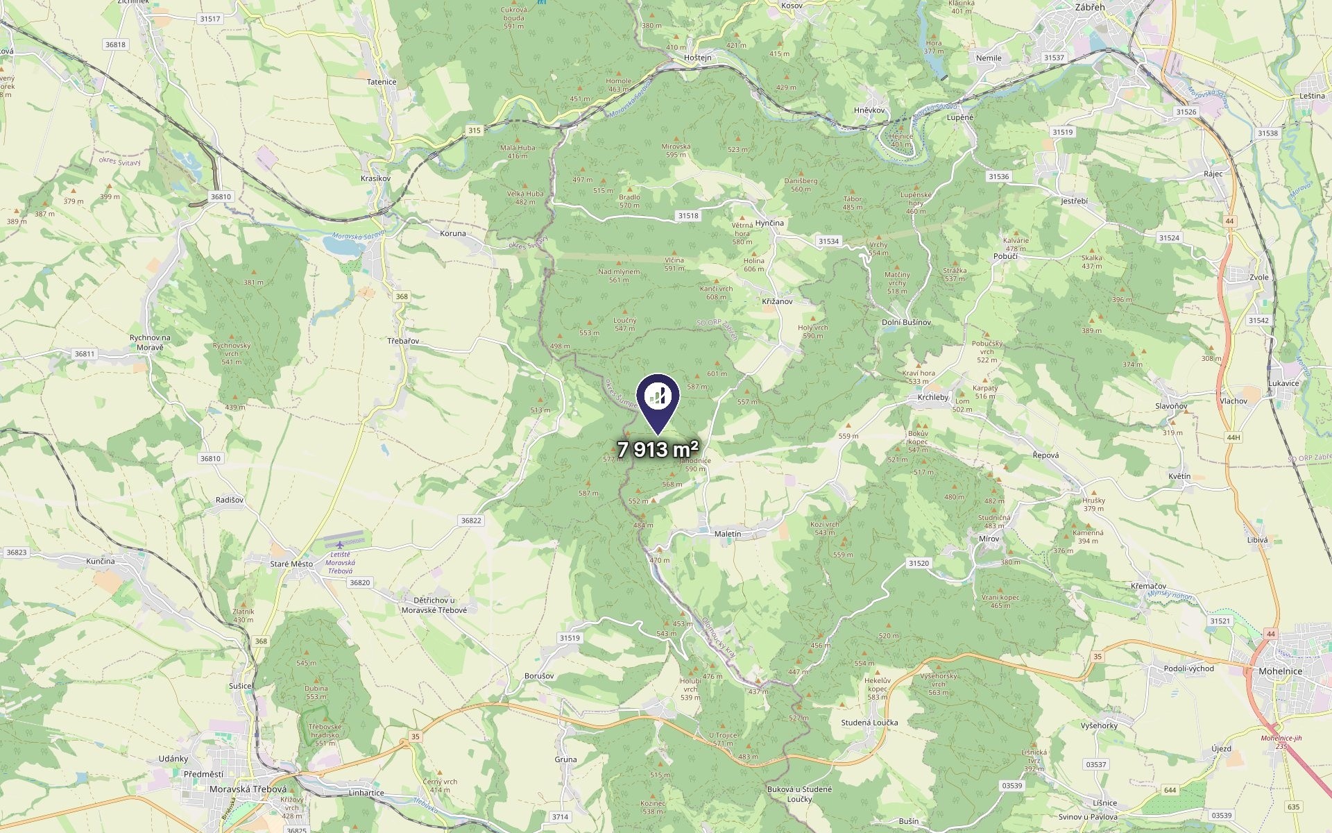 Louka · 7 913 m² · Maletín - 3