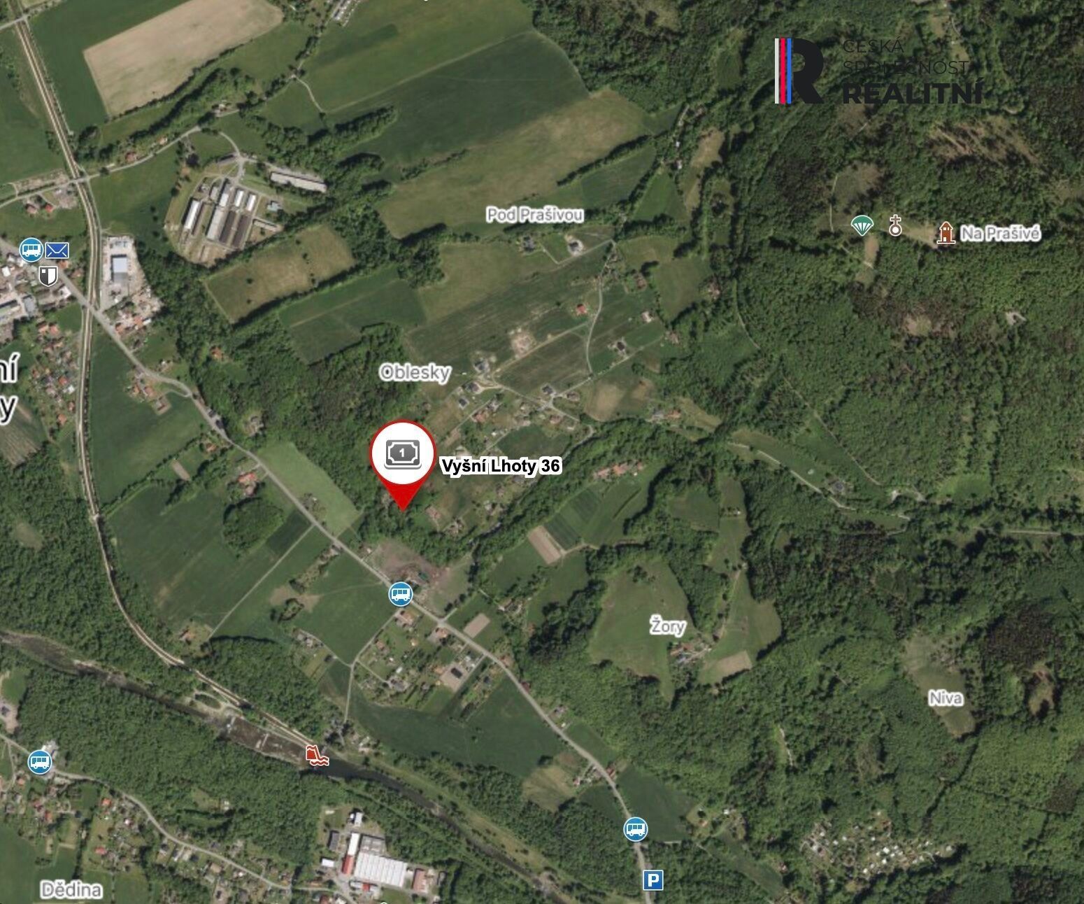 Pozemky pro bydlení, Vyšní Lhoty, 3 344 m² - 2