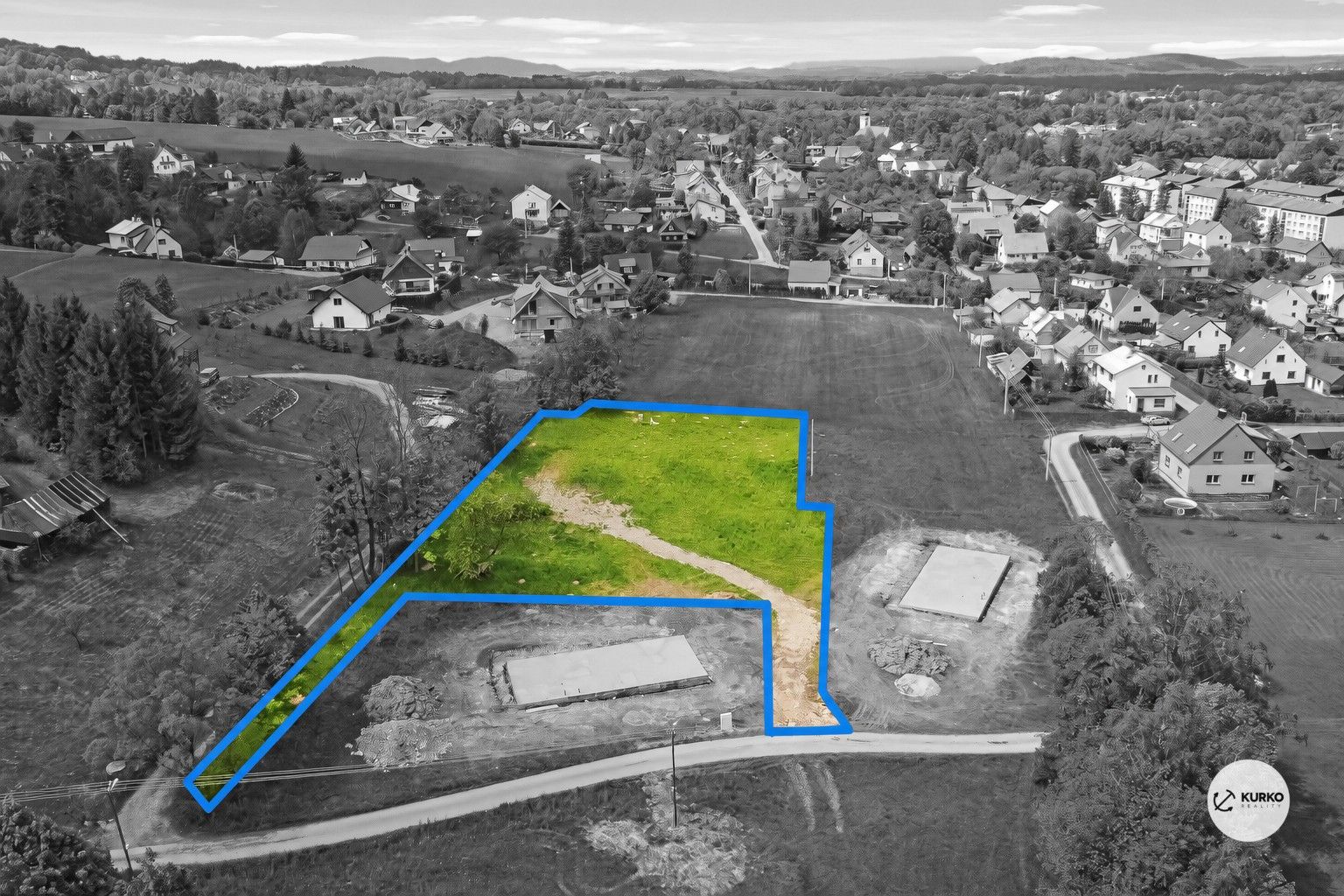 Pozemky pro bydlení, Pražmo, 2 618 m² - 1