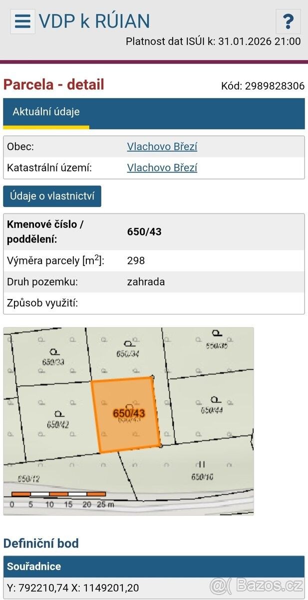 Pronájem zahrada - Čkyně, 384 81