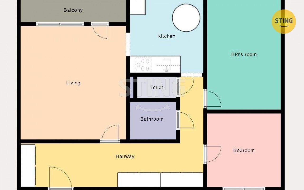 3+1, Jižní, Hodonín, 63 m²