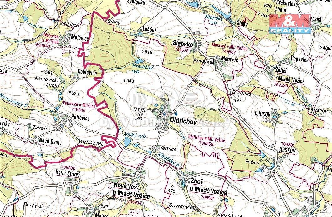 Prodej zahrada - Oldřichov, okres Tábor, Jihočeský kraj - 5