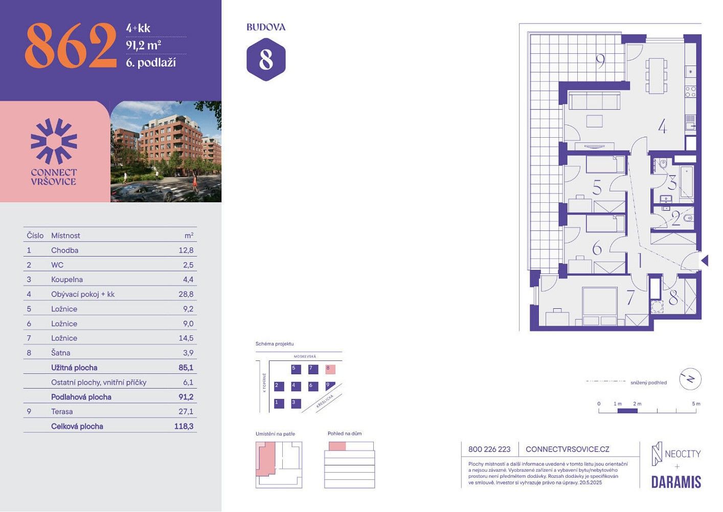 Byt 4+kk · 85 m² · Praha - Vršovice, okres Praha 10, Hlavní město Praha - 4