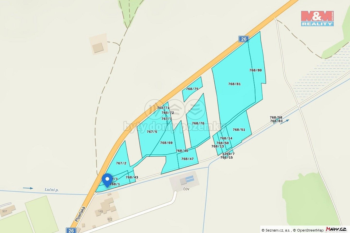Komerční pozemek, 51 322 m²