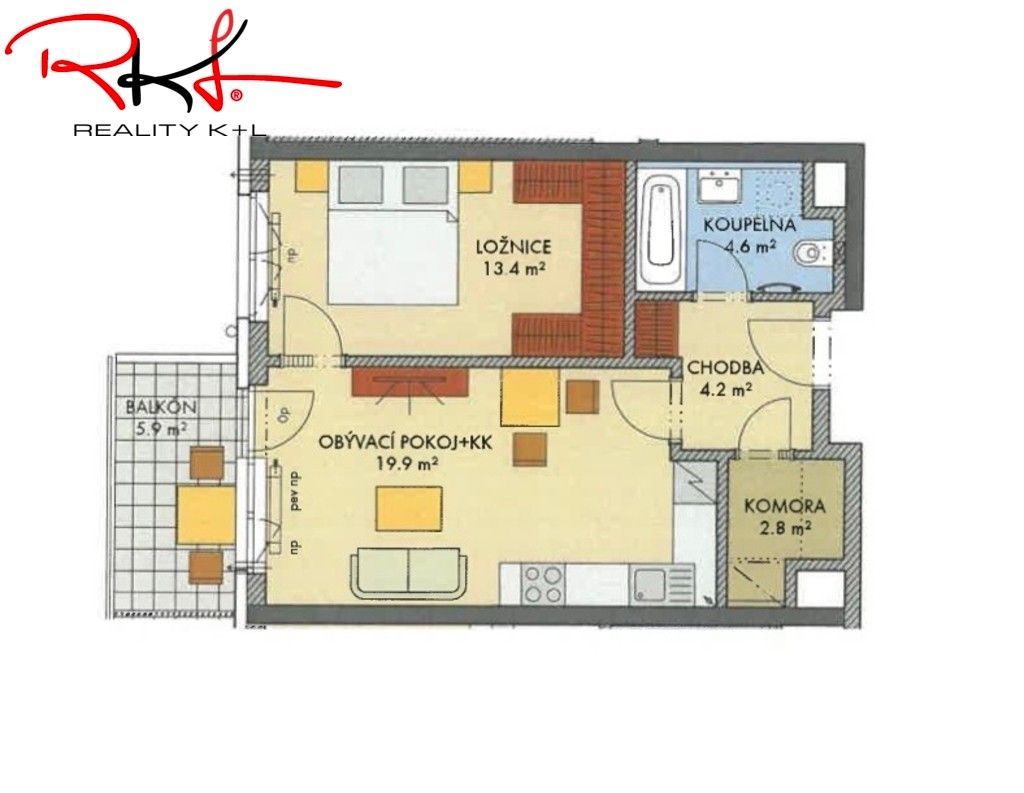 Prodej byt 2+kk - Thomasova, Praha, 53 m²
