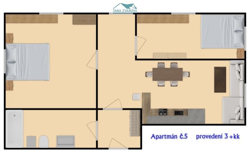 Byt 3+kk · 71 m² · Nová Ves nad Nisou - 4