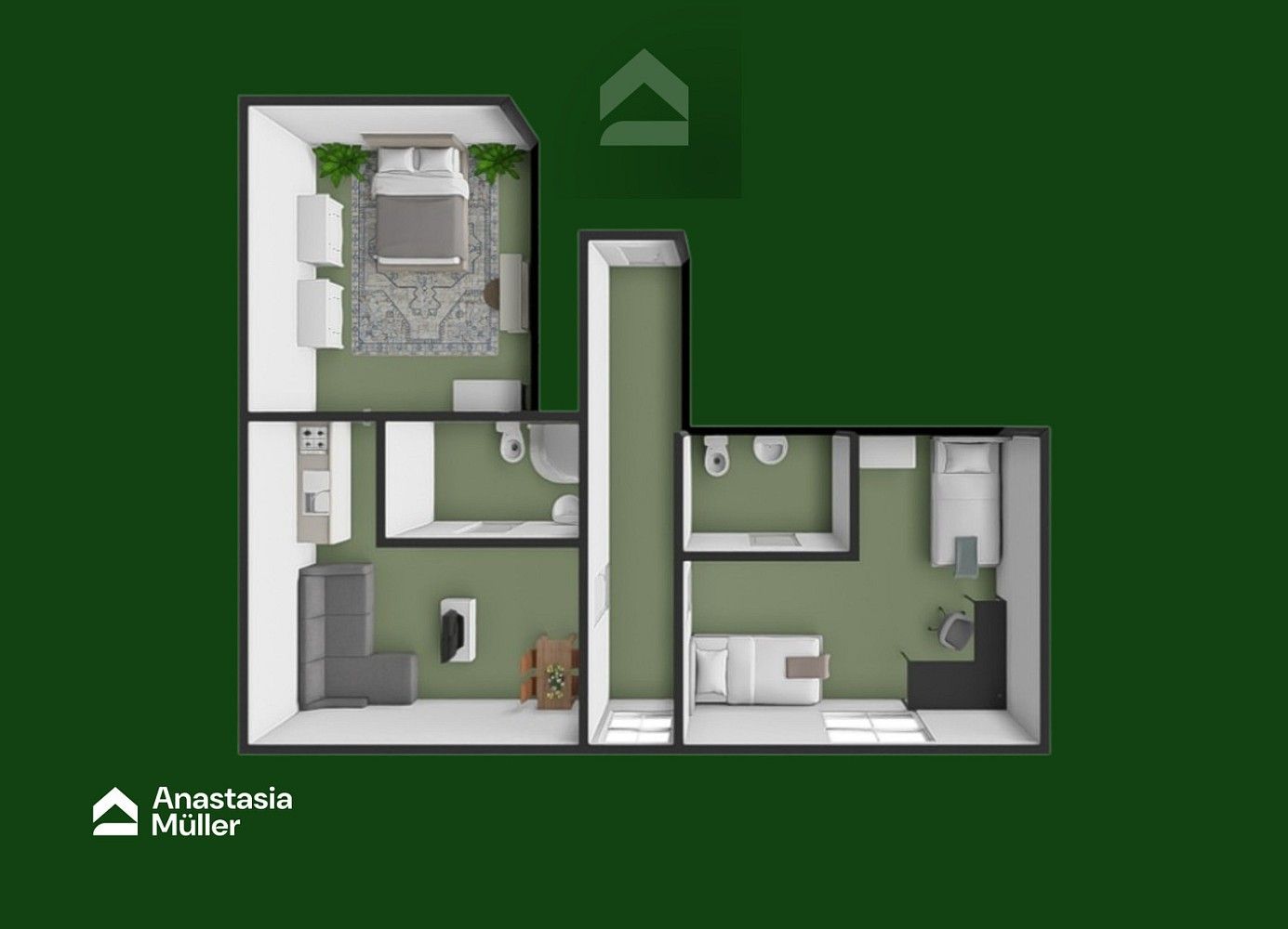 3+kk, Prvomájová, Plzeň - Křimice, 68 m² - 2