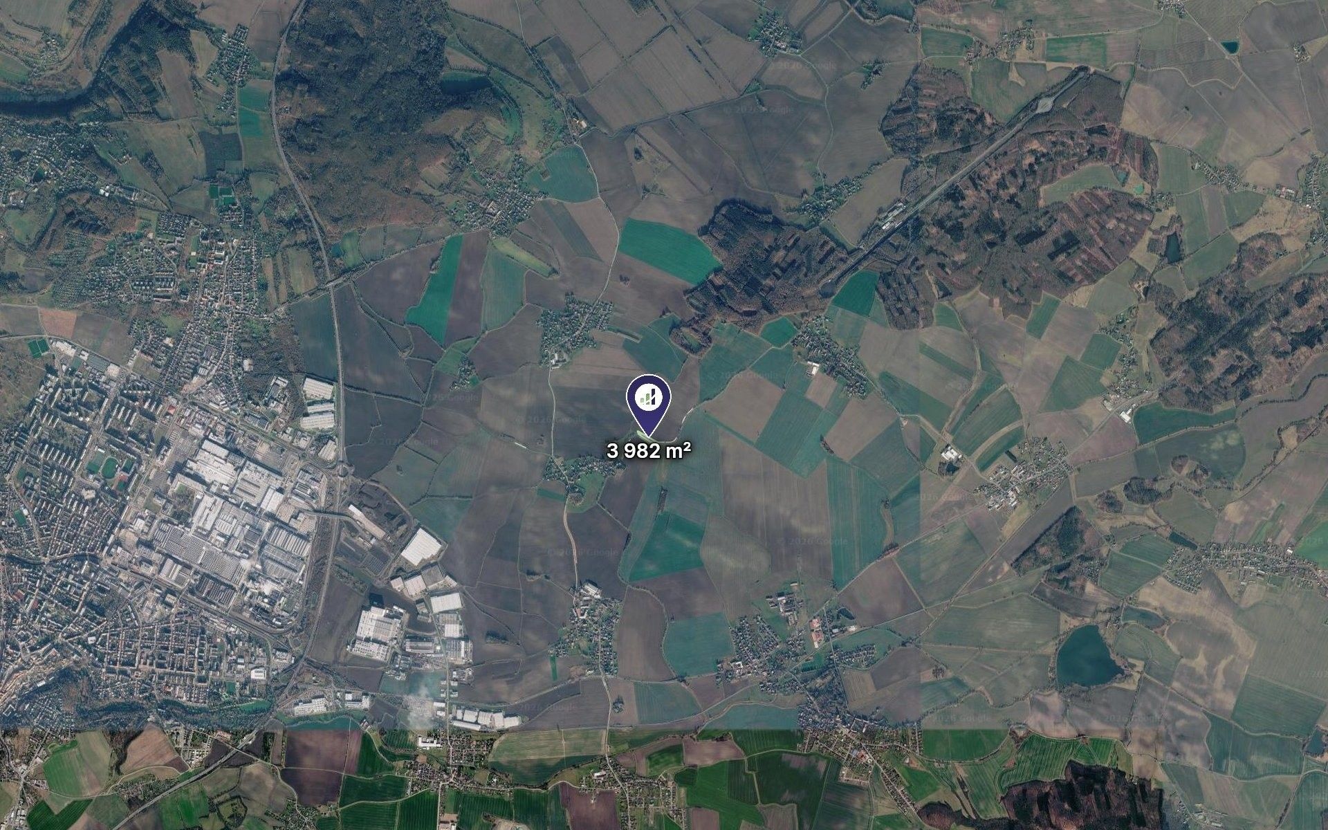 Prodej zemědělský pozemek - Dolní Stakory, 3 982 m² - 2