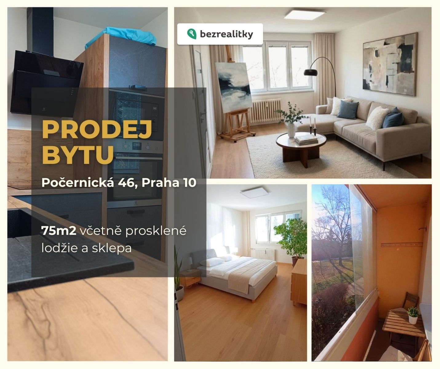 3+1, Počernická 466, Praha, 75 m²