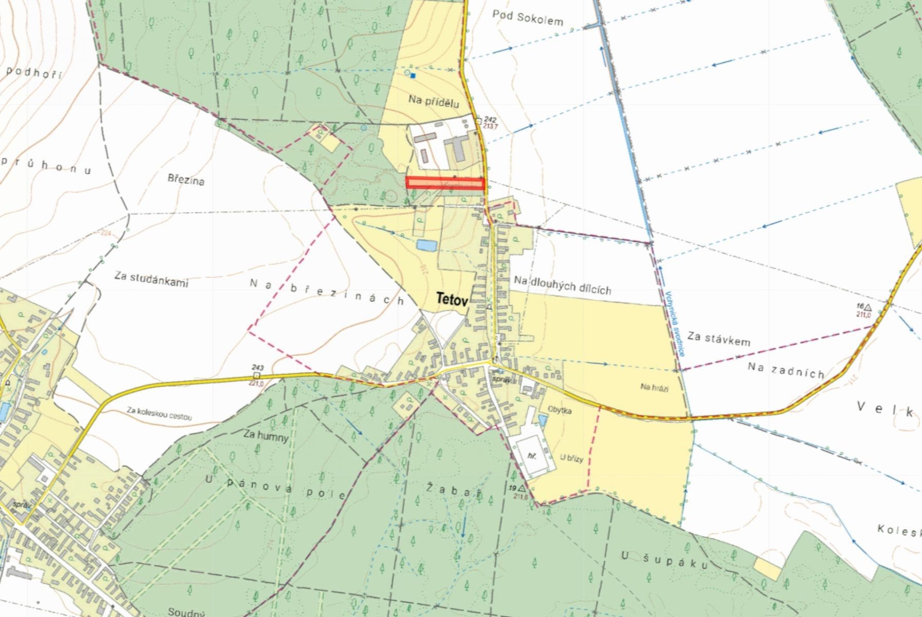 Zemědělské pozemky, Tetov - 2