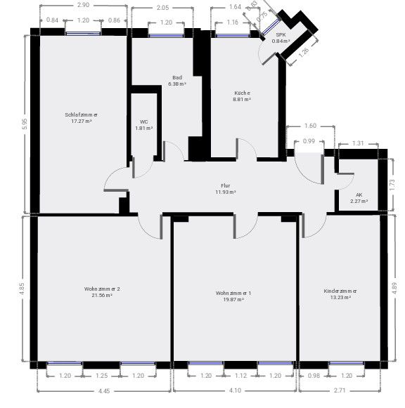 4+1, , Sasko, 103 m² - 1