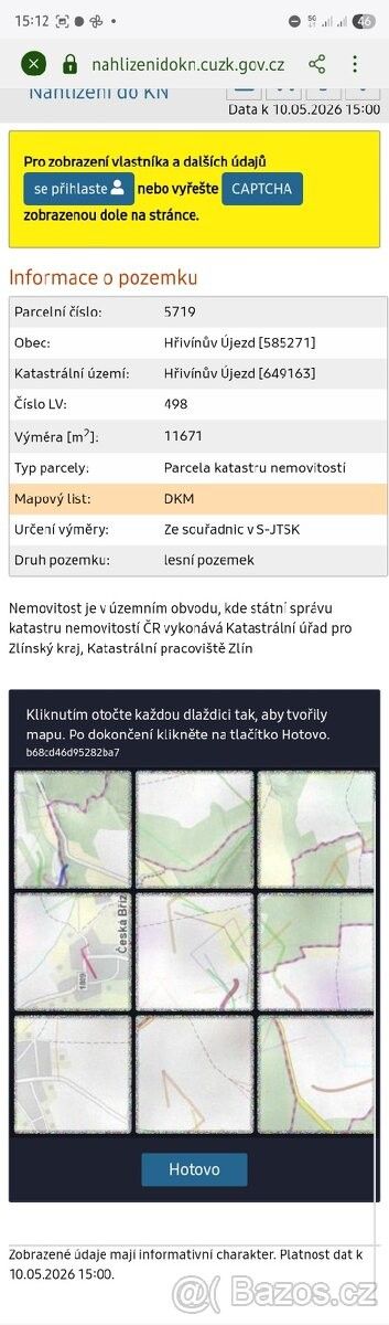 Pozemky pro bydlení, Velký Ořechov, 763 07