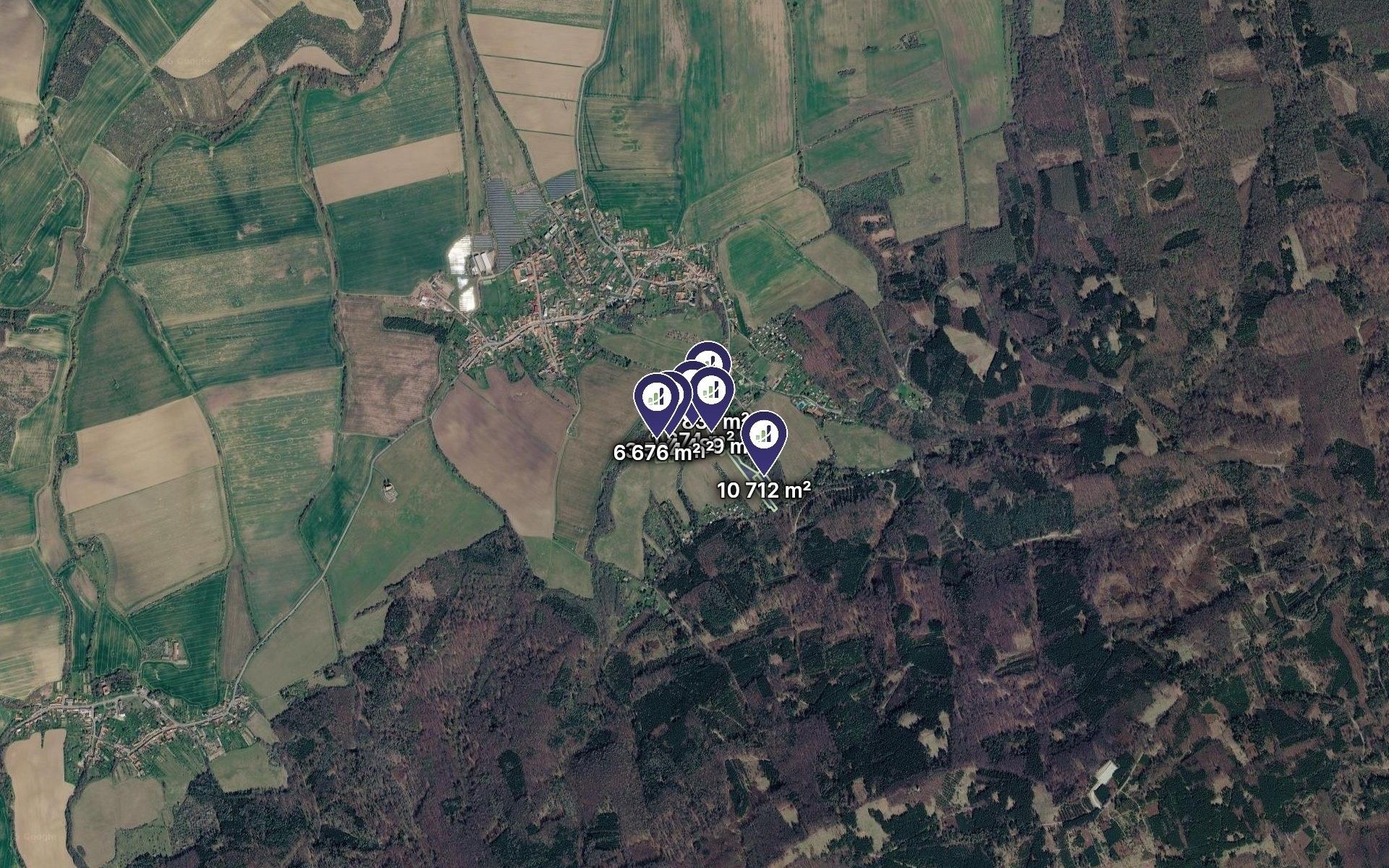 Zemědělské pozemky, Roštín, 29 146 m² - 2