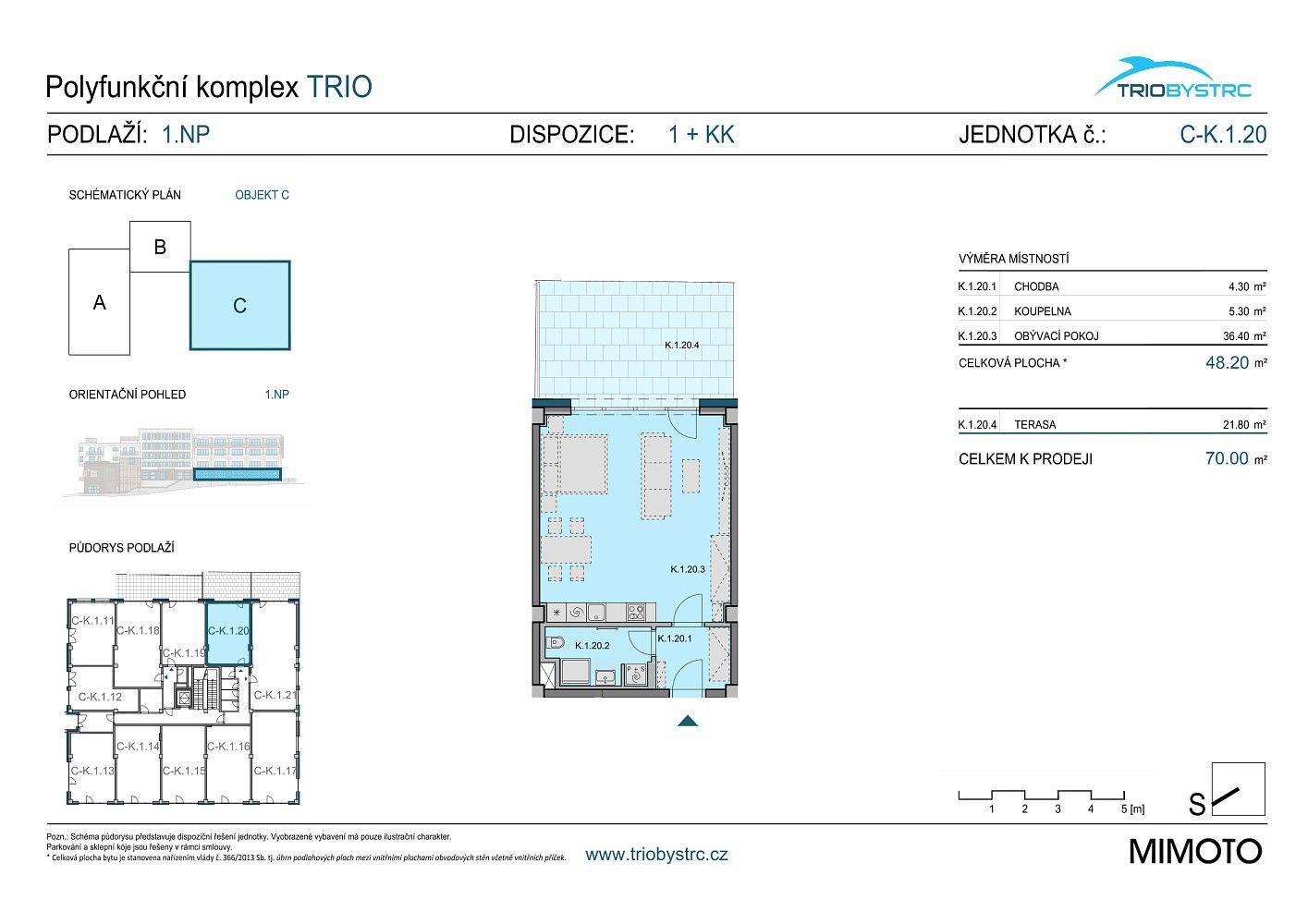 Byt 1+kk · 48 m² · Brno - Bystrc, okres Brno-město, Jihomoravský kraj - 4
