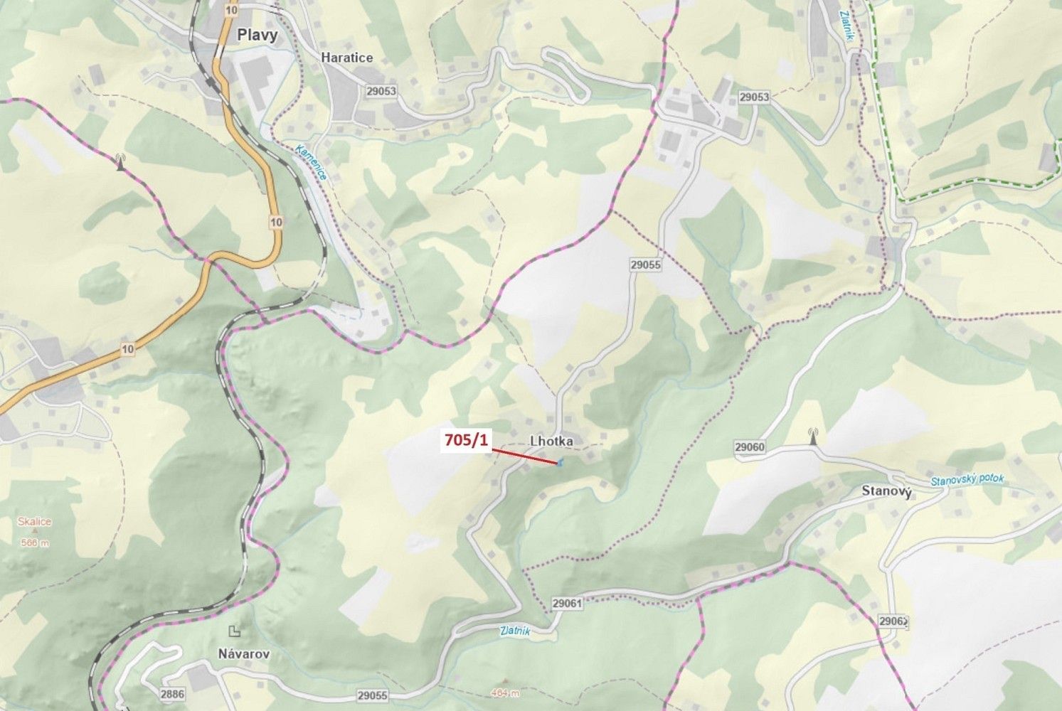 Louka, 438 m²